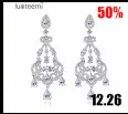 LUOTEEMI Lady Cubic Zirconia Micro Paved Luxury Water Drop Bohemia Dangle Earrings for Women Sexy Dinner Jewelry Accessories