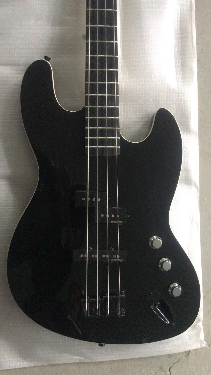 

4 strings black aerodyne jazz bass with high quality; free shipping;wilkinson tuners and pickups;