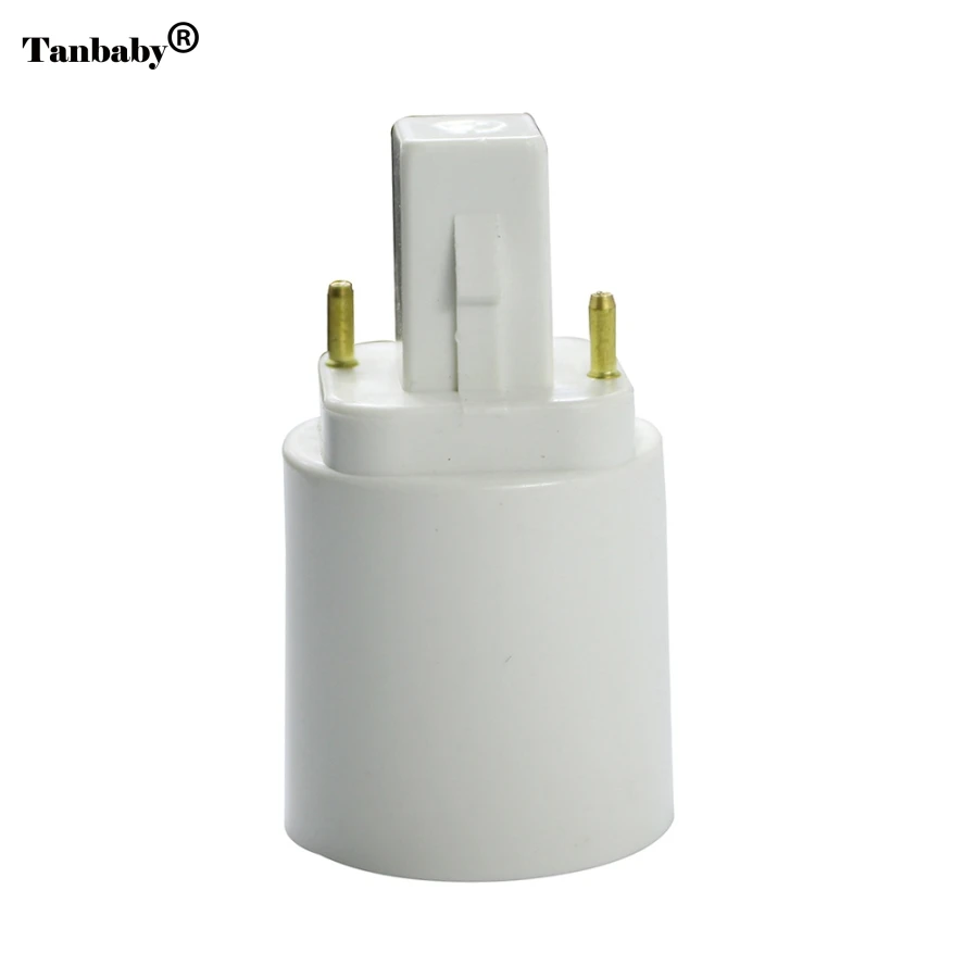 Tanbaby 5 шт. белый G24 к E27 ПБТ Bombillas LED адаптер конвертер E27 к G24 цоколь База держатель адаптер 2Pin