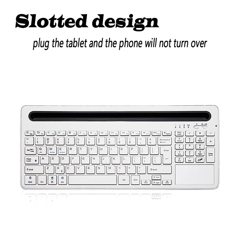 

B021 Ultra-slim Wireless Bluetooth Keyboard with Multi-touch Touchpad Futural Digital Drop Shipping JULL23