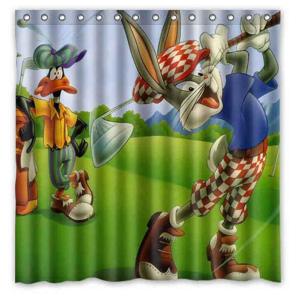 Bugs Bunny Bath Shower Curtain 180x180cm Fashional Waterproof Polyester Bathroom Curtains