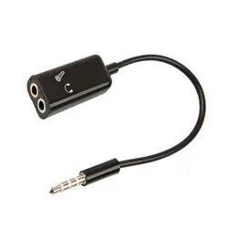 3,5 мм стерео аудиораспределитель мужчин и наушников гарнитура + микрофон адаптер пары Включите жгуты проводки разъем