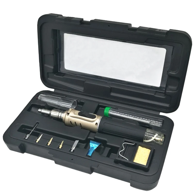 10 in 1 Soldering Iron Set HS 1115K Professional Butane Gas Soldering
