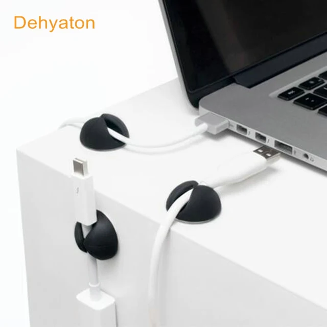 Dehyaton Cable Winder Earphone Cable Organizer Desktop Wire Storage