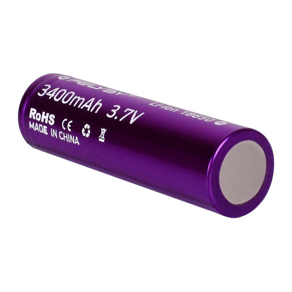HOT!FELYBY New Original 18650 Battery 3.7V 3400mAh 2-10pcs High Capacity Lithium Rechargeable Batteries