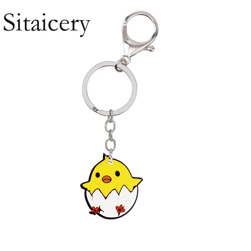 Sitaicery Chick брелок для ключей женские Брелки кольца сумка автомобильные брелки