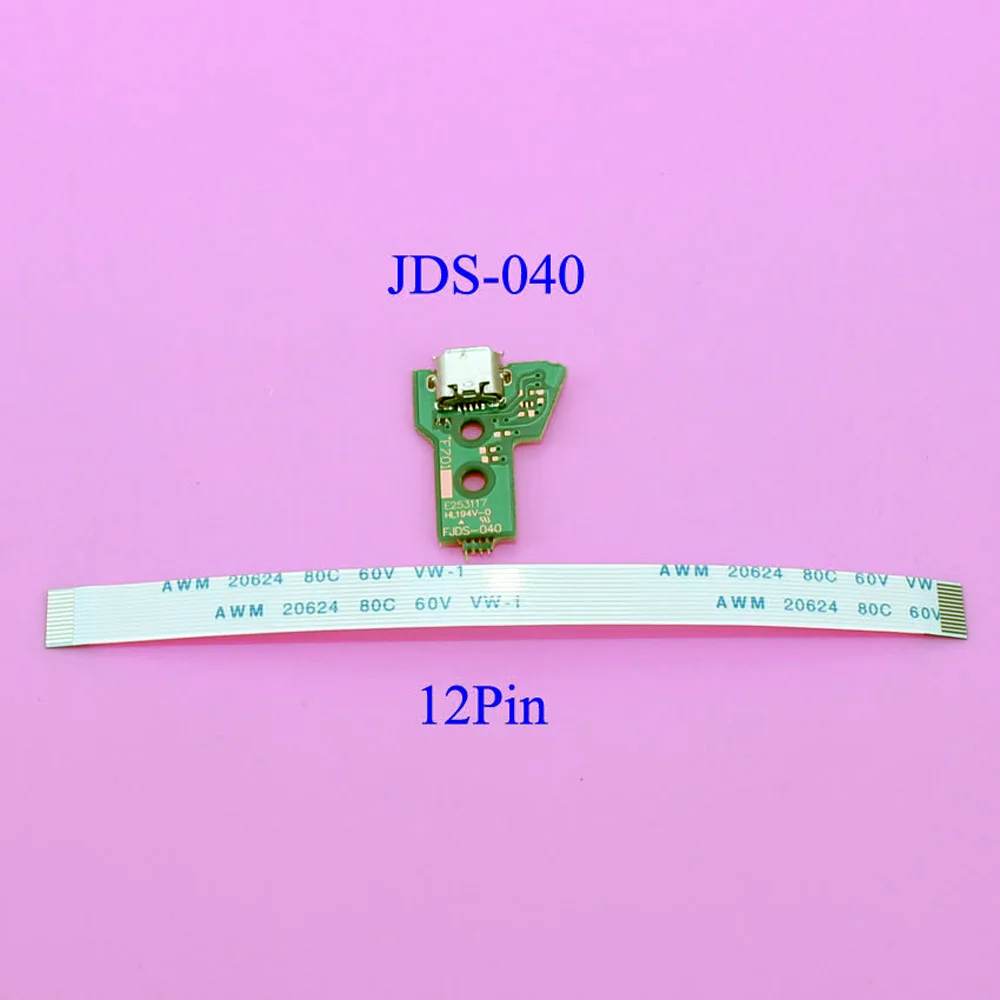 10 шт. 12Pin USB JDS 011/030/040 разъем светодиодный зарядное устройство PCB плата для Playstation 4