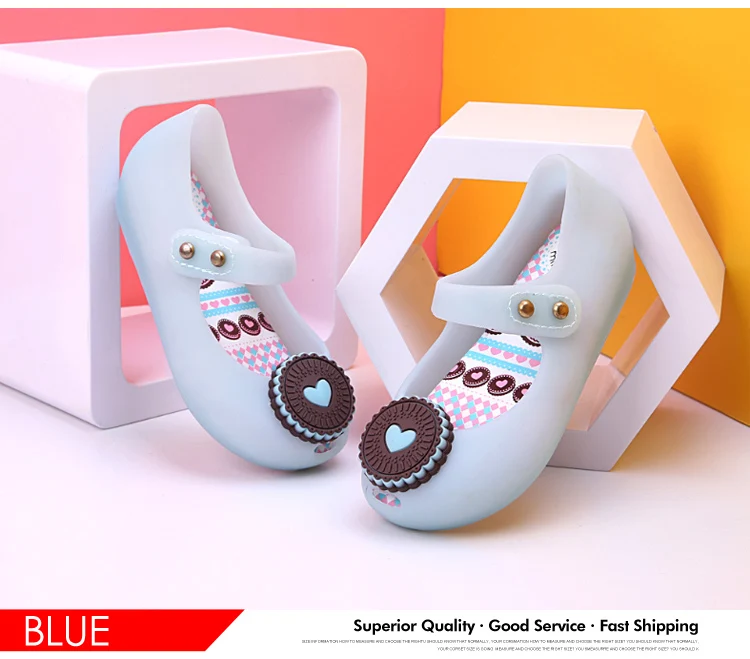 Cartoon Cracker Girls Sandals Fashion Cute Biscuit Children Shoes Waterproof Slip-resistant Wear-resistant Beach Kids Shoes 595 (5)