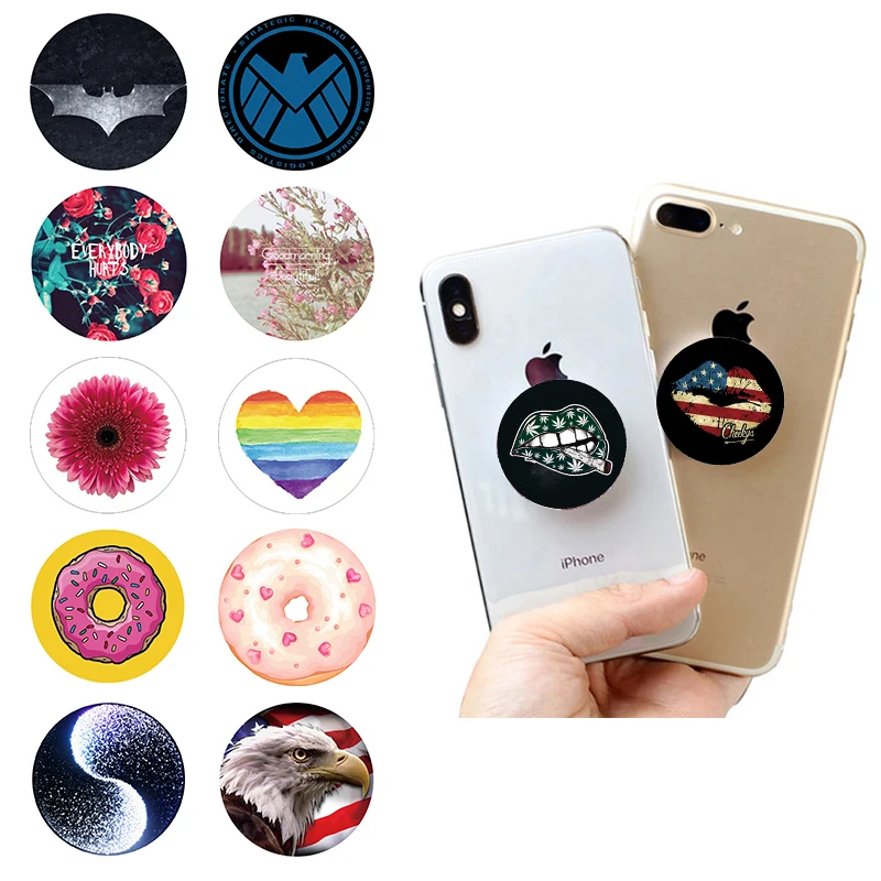 

3MM Round Expanding Stand and Grip Mount Holder for Smartphones and Tablets Flexible Mobile Phone Holder Bracket