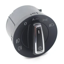 Auto Auto Chrome Faro Della Luce di Nebbia Della Lampada Tasto di Interruttore di Controllo del Sensore Kit Per VW Golf 7 MK7 2012-2015