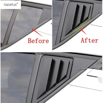 

Lapetus Accessories Fit For Toyota C-HR CHR 2016 - 2020 ABS Rear Tail Louver Window Windshield Spoiler Triangle Wing Cover Trim