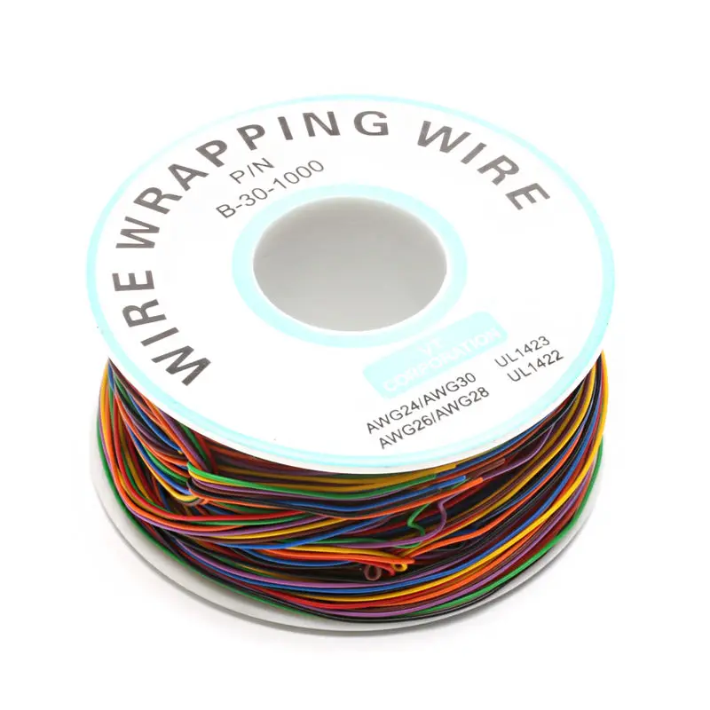 OOTDTY One Roll 8 Colors 30AWG Wire Wrapping Tinned Copper Solid PVC insulation High Quality | Строительство и ремонт