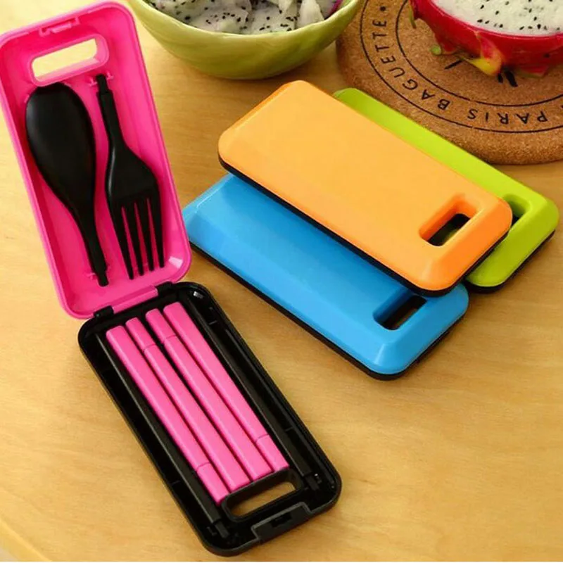 Lunch Portable Plastic Fork Tableware Sets Cutlery Three piece Outdoor