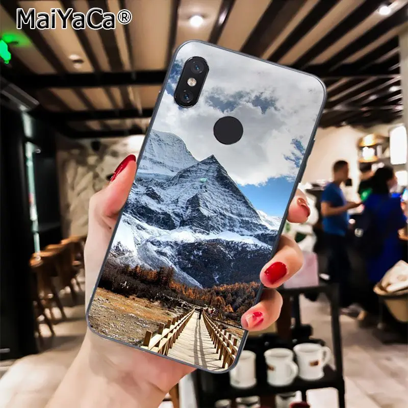 MaiYaCa горный лес облака чехол для телефона чехол для Xiaomi Redmi8 4X 6A S2 7A 5A Redmi 5 5Plus Note5 7 Note8pro