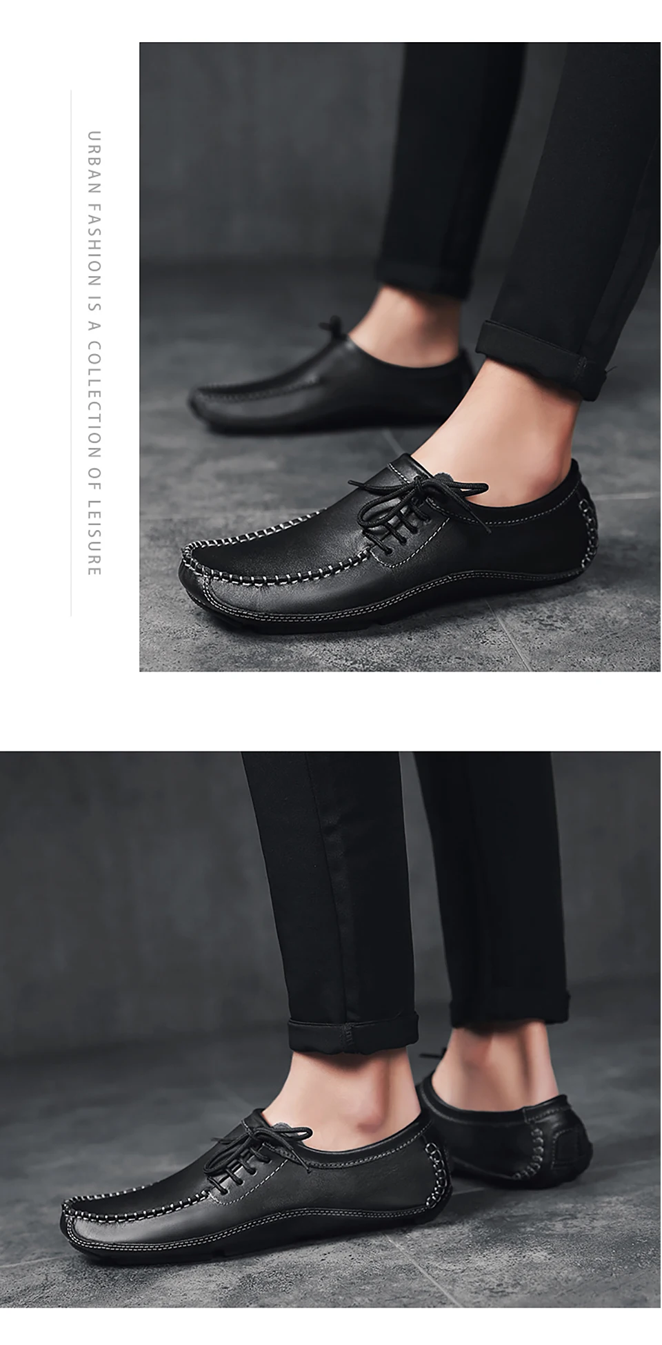 Genuine Leather Business Men Shoes Elegant Hand Sewing Comfortable Office Men Flat Mens Casual Shoes Lace Up 38-47