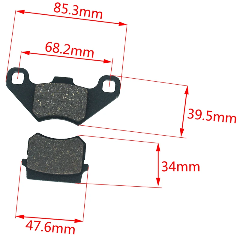 Motorcycle Pads Disc Brake Pads Brake Shoe Sets for 50cc 70cc 90cc 110cc 125cc Scooter Dirt Bike Go Kart DS-122-2