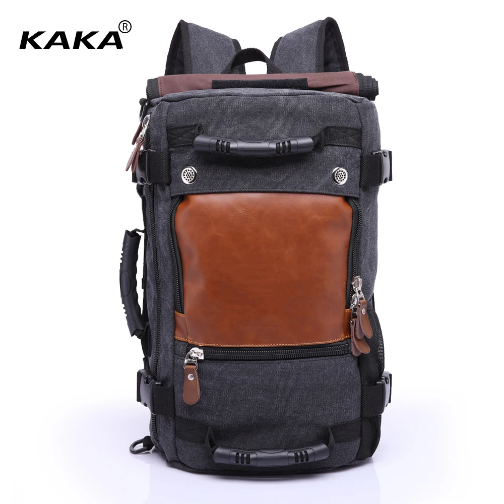 

KAKA Brand New Fashion Men's Travel Backpack with Tree Colors Climbing Bag High Quality Sports Hiking Large Capacity Luggage Bag