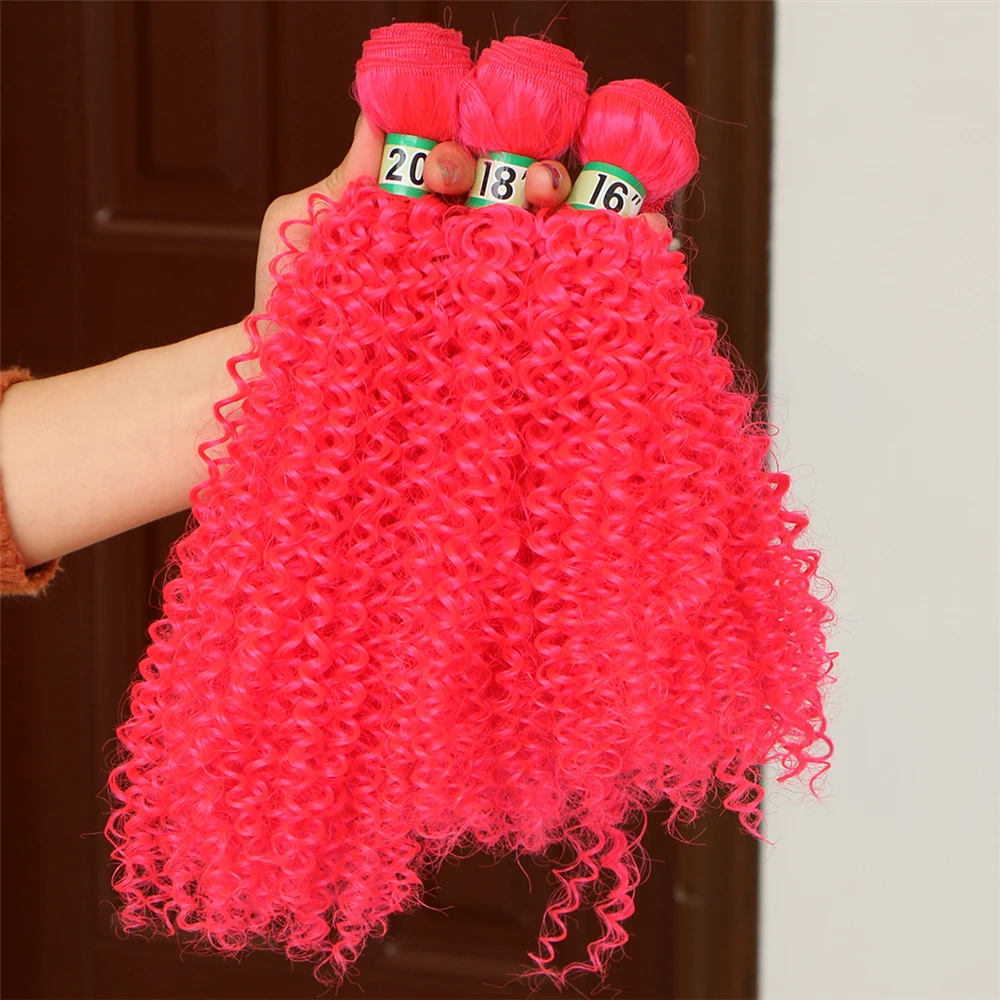 da Fibra Do Cabelo Weave Kinky Curly