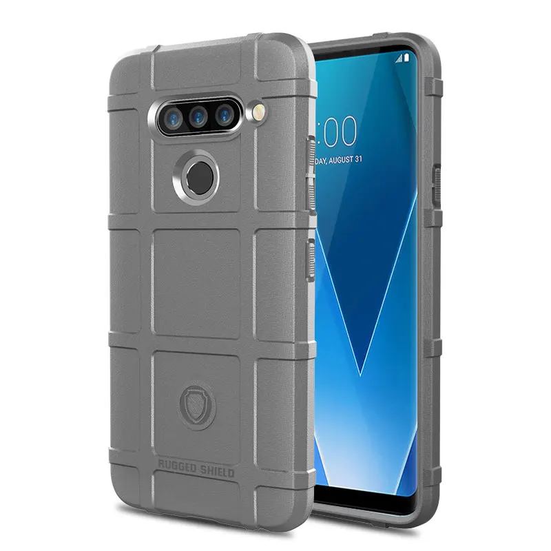 

Rubber Armor Case for LG V40 V35 V30S Plus V50 G8 ThinQ Cover Silicone Shockproof Rugged Cover For LG K40 Back Fundas