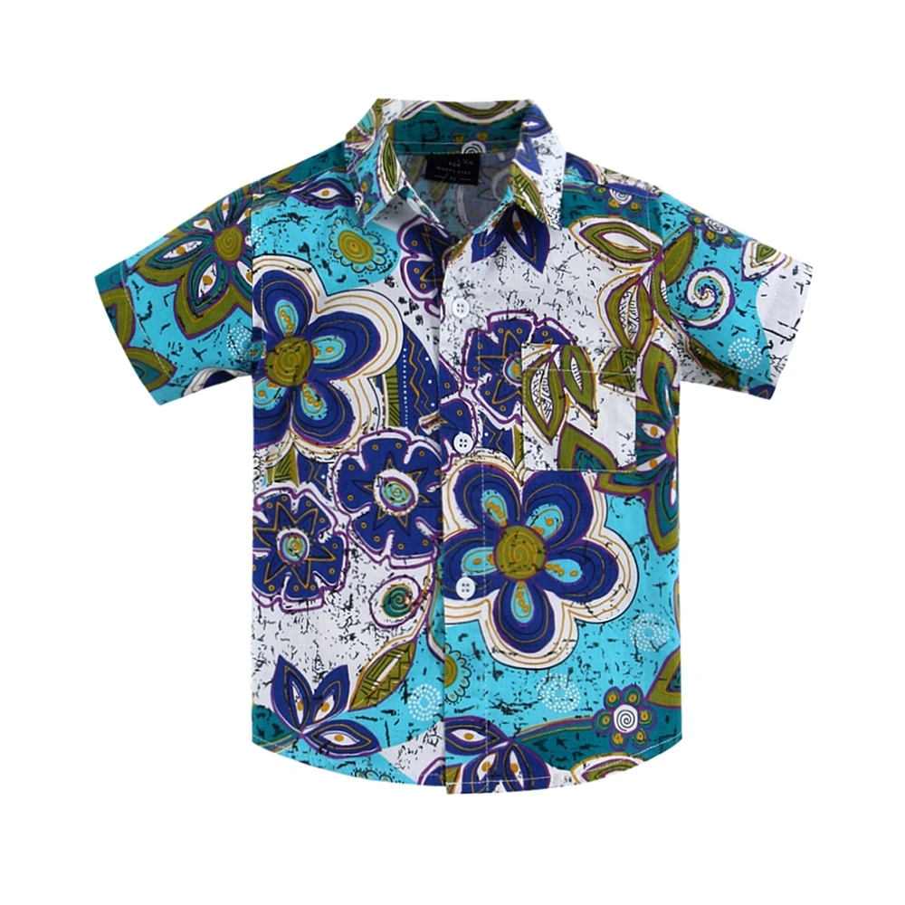 

2015 new arrival cotton 100% floral shirt hawaiian shirt aloha shirt for boy T1501