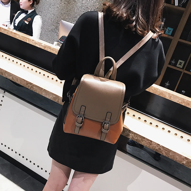 2018 Hot Fashion Women Backpack PU Leather Bag for Teenager Girls Women Backpack School Bags Top-handle Ladies Backpack Mochilas (13)