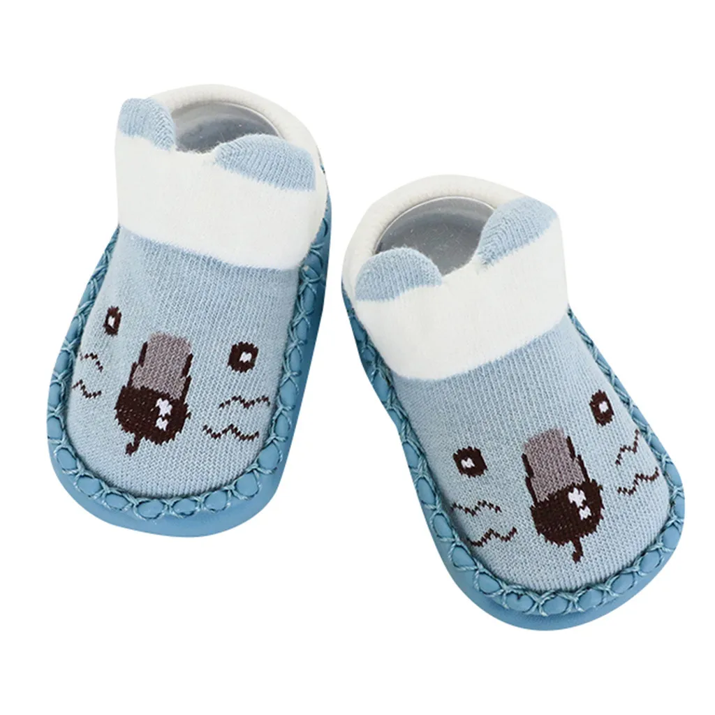 

Cartoon Newborn Baby Girls Boys Anti-Slip Socks Slipper Shoes Boots L313