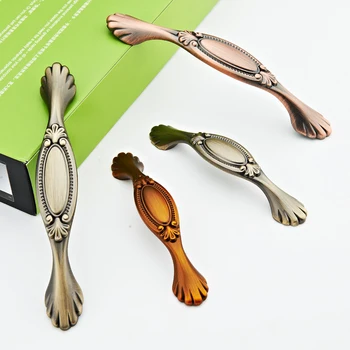 

Pitch-row 128/96 mm moden pull handles solid metal silver white red green copper color for door drawer cupboard cabinet wardrobe