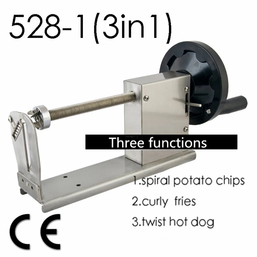  Huanyu Manual Tornado Potato Slicer Cutter Hand Spiral  Vegetable Slicer Spiral Twisted Potato Chips Making Machine Curly Fries  Maker for Sweet Potatoes Carrots Radishes Cucumbers BBQ DIY Reusable: Home  & Kitchen