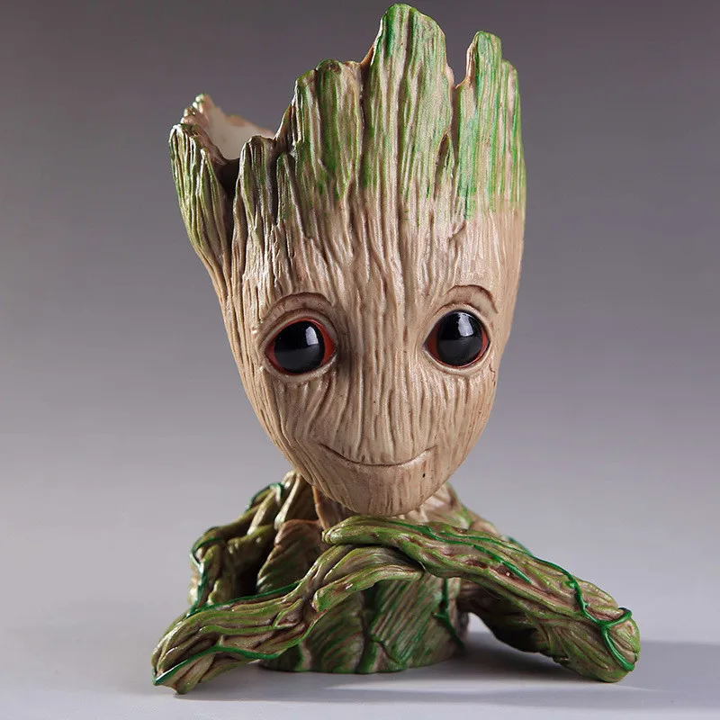 

Creative Groot Planter Pot Flower Vases Baby Groot Flowerpot Figures Pen Pot Case Working Pen Holder Gift For Kid