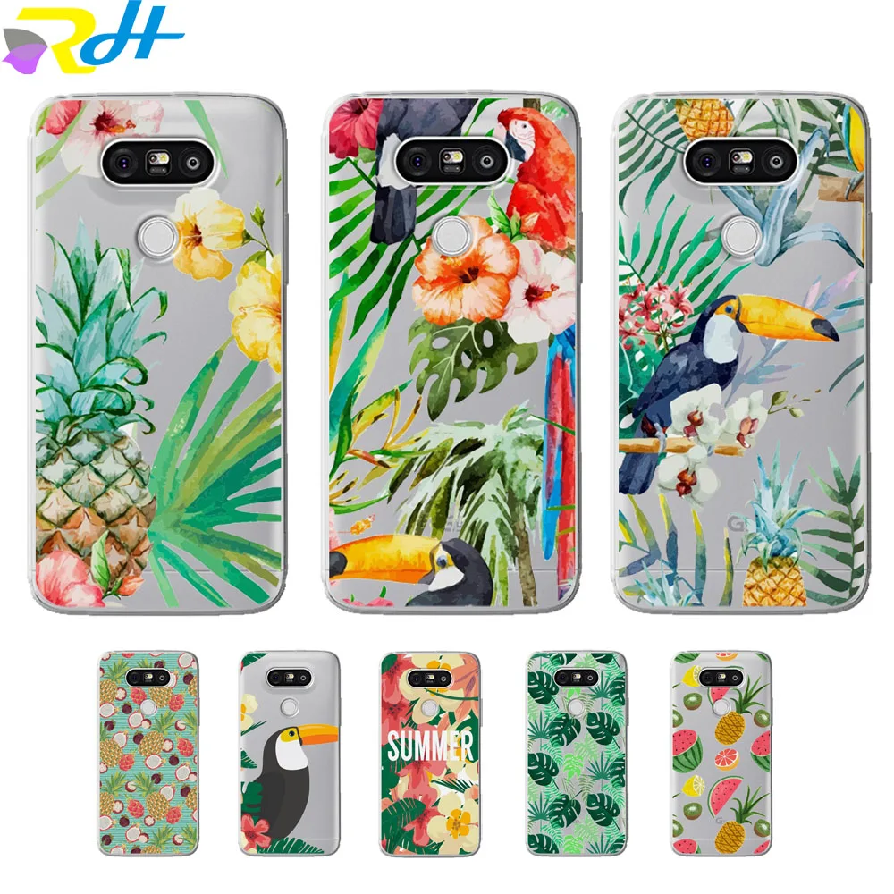 

For LG G4 G5 G6 Cover Soft Hip tropical wind the sky For LG Q6 Q8 case Thin For LG K4 K7 K8 K10 2017 X Power 2 Phone Case