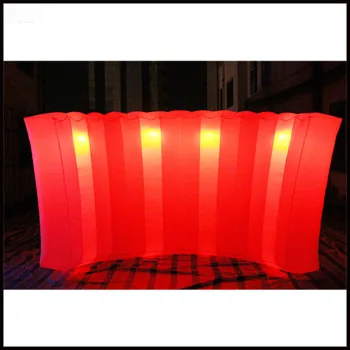 

Free shipment 3.5m 2015 Cheap white inflatable wall with LED for sale