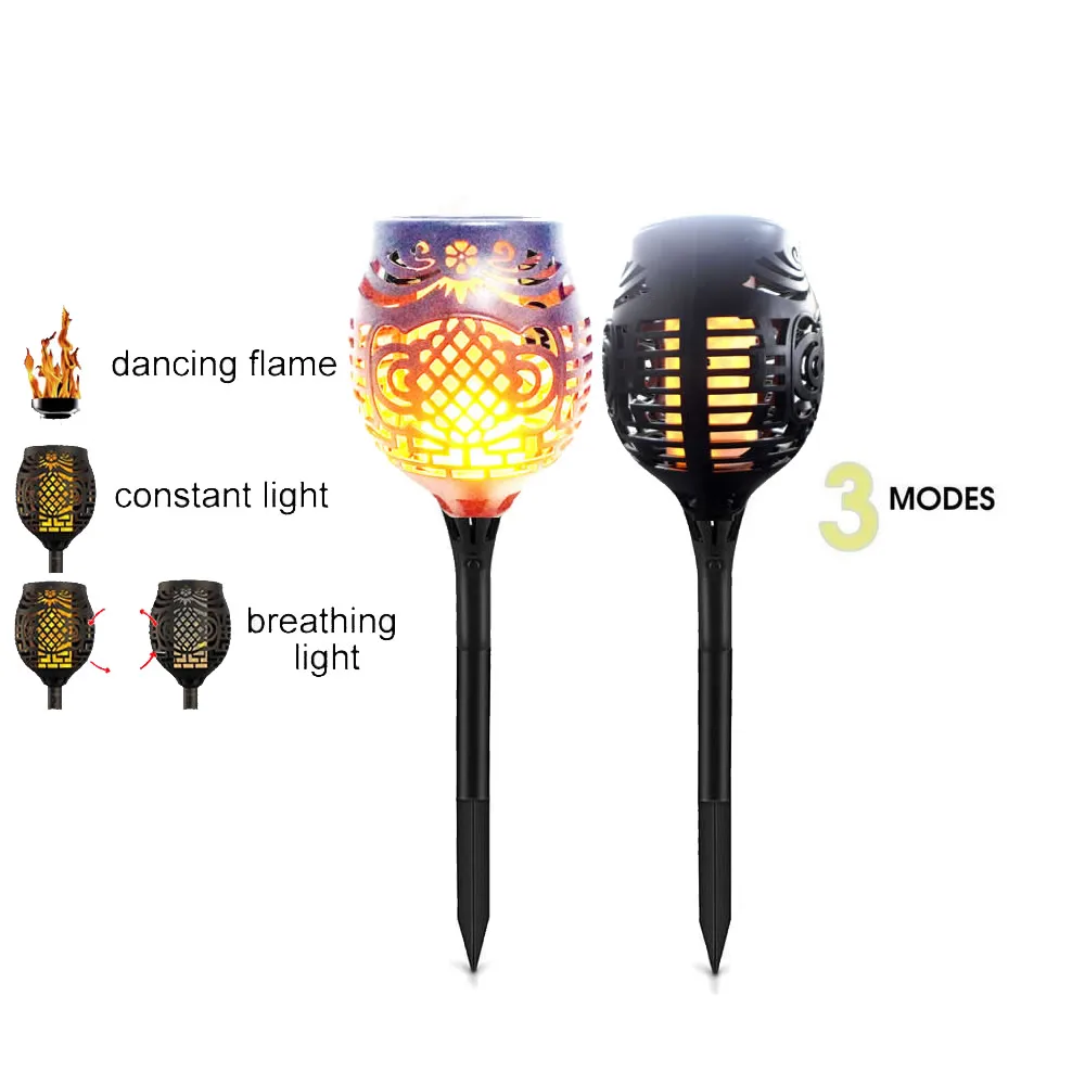 

Solar LED Flame Lamp Waterproof Lawn Path 96 LEDs Romantic Flicker Effect Torch Lights Outdoor LED Fire Light Garden Decoration