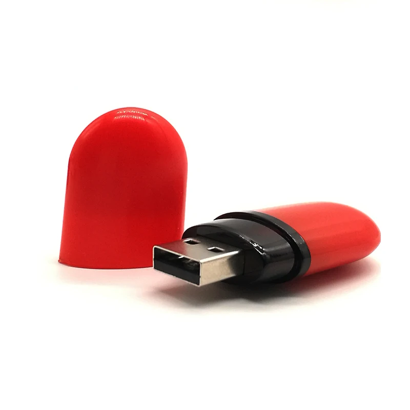USB флешка 4 ГБ 8 16 32 64 карта памяти с реальной емкостью симпатичный чехол помада