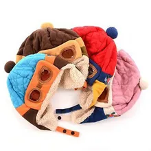 Зимняя детская Милая крутая шапка для маленьких мальчиков и девочек, зимняя теплая шапка-Авиатор для детей, теплая шапка для игры в снег