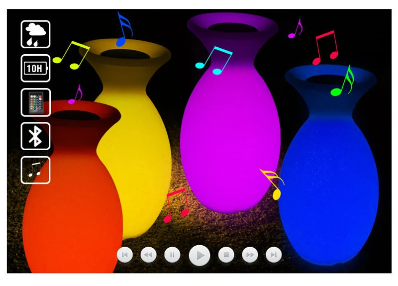 Автономный bluetooth-динамик светодиодный ночник RGB пульт дистанционного управления настольный бар Домашний музыкальный Ресторан KTV Крытый Декор лампы светильники