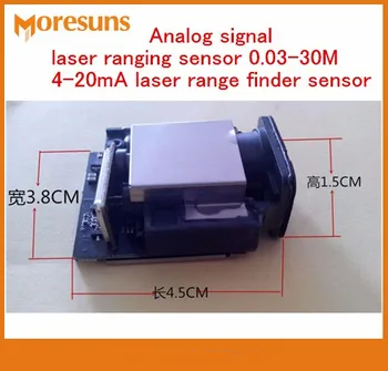 

Free Ship Analog signal laser ranging sensor 0.03-30M accuracy +-1mm max frequency 20HZ 4-20mA Laser ranging module