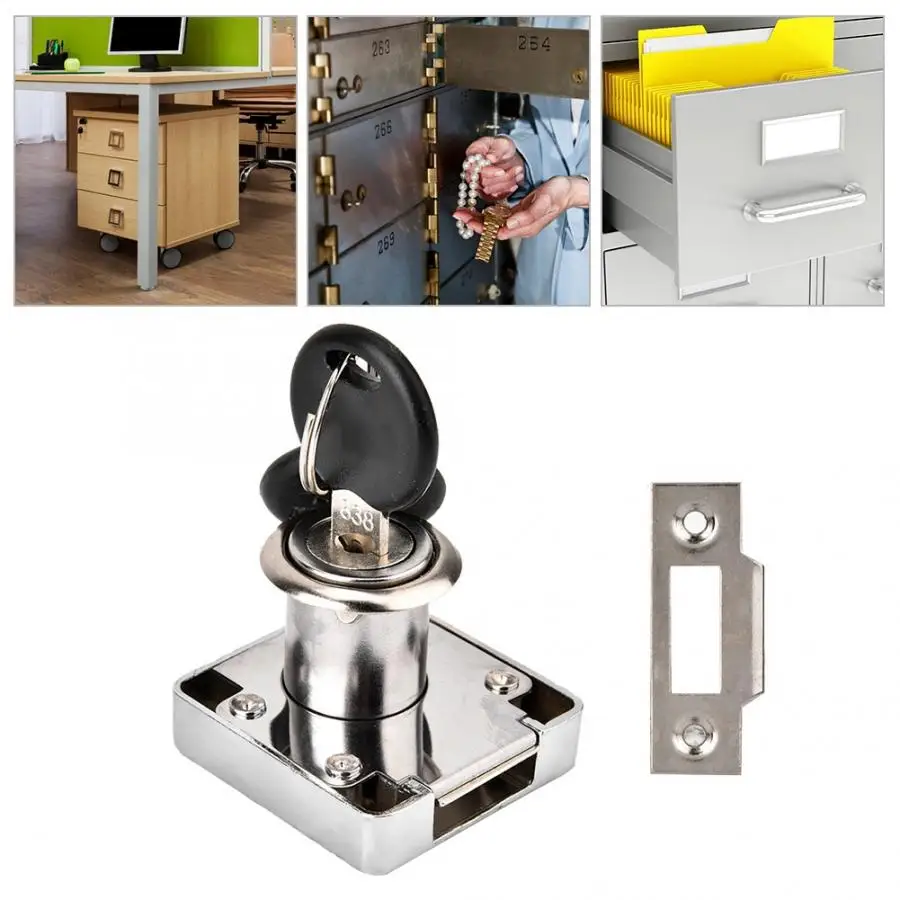Desk File Cabinet Lock Hardware Furniture Drawer Wardrobe Door