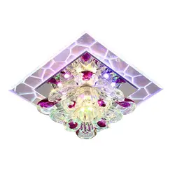 Современный минималистский Красочные площади Бра Творческий Кристалл светодиодный проходу огни для коридора фойе бытовой, Прямая