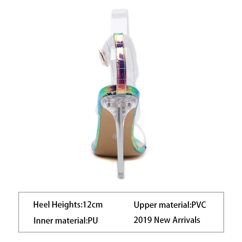 Шикарные Модные женские босоножки; прозрачные босоножки на высоком каблуке со змеиным принтом и прозрачными кристаллами; женские вечерние свадебные босоножки; большие размеры 42