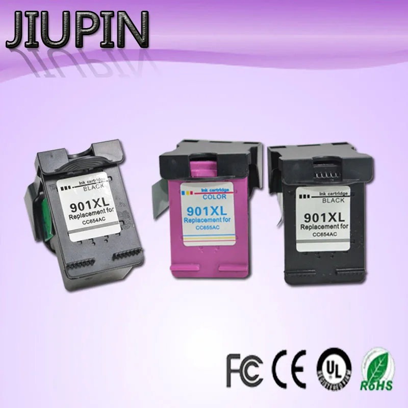 

JIUPIN 3pc 901XL Compatible For HP901 XL For HP Officejet 4500 J4500 J4580 J4550 J4540 J4680 J4524 J4535 J4585 J4624 J4660 prin