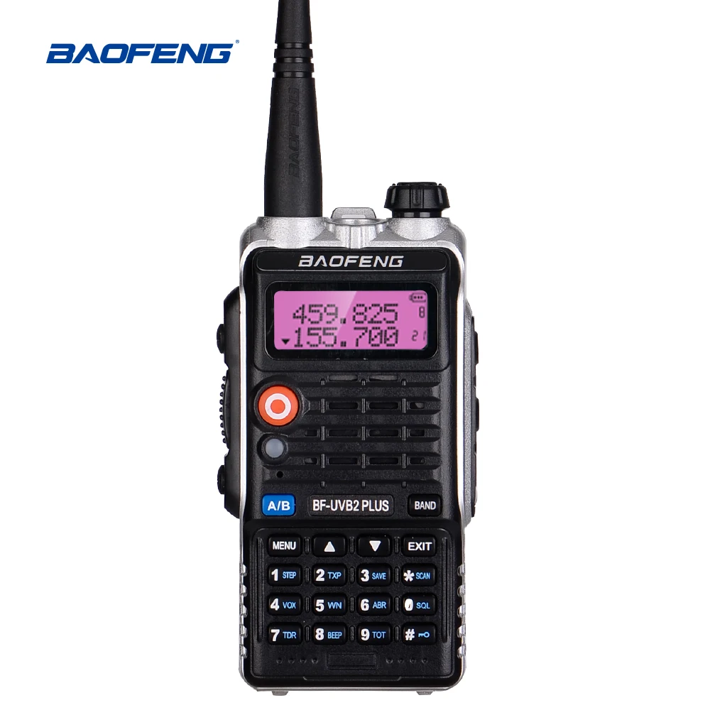 Новейшая BaoFeng UV-B2 Plus 8 Вт Высокая мощность FM 4800 мАч батарея Baofeng Bf-Uvb2 Uvb2 Plus для cb радио Мобильная рация