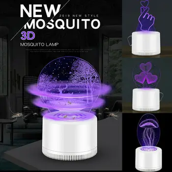 

Creative Electric Fly Bug Zapper Mosquito Insect Killer Home Living Room Pest Control 3D LED Light Trap