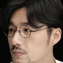 Винтажные круглые маленькие Пружинные шарниры John Lennon металлические оправы для очков полная оправа близорукость Rx able очки