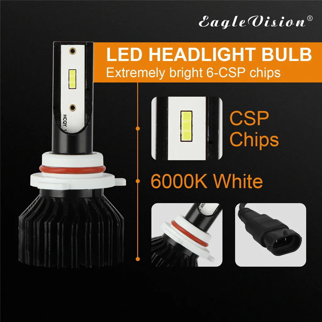 NEW Arrivals Car Lights Bulbs LED H4 H7 9003 HB2 H11 LED H1 H3 H8 H9 880 9005 9006 H13 9004 9007 Auto Headlights 12V Led Light