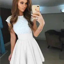 Повседневная Милая модная женская юбка с высокой талией до колена плиссированные женские юбки вечерние летние пляжные юбки