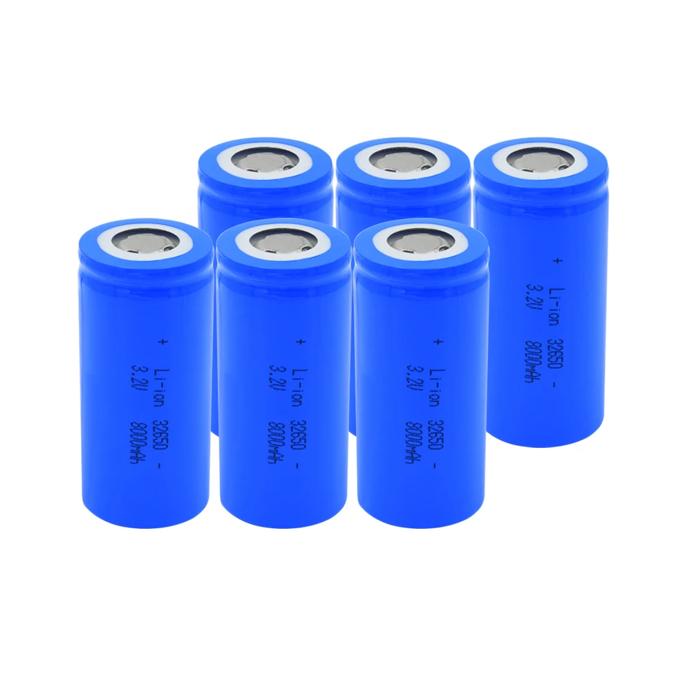 

1-10Pcs High Capacity 8000mAh 3.2V 32650 Li-ion Rechargeable Battery Backup Power Batteries for LED Flashlight Headlamp