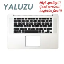 YALUZU Macbook Pro retina 1" A1398 год Топ Дело Упор для рук w клавиатура верхняя чехол английская клавиатура 661-02536
