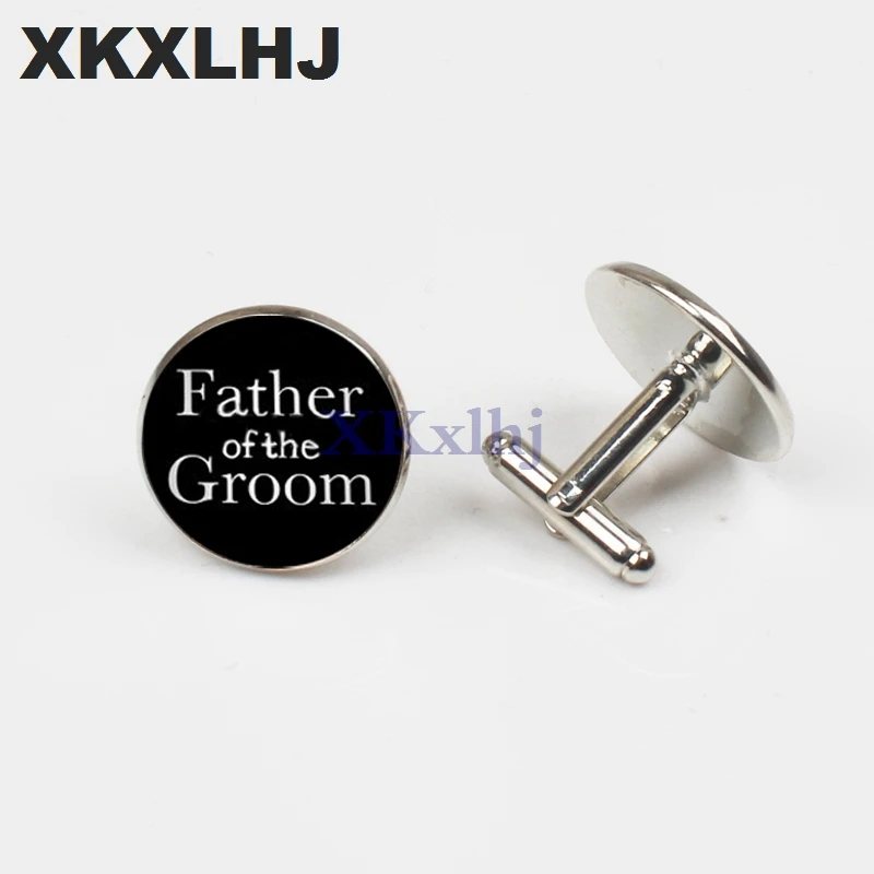 

XKXLHJ New Fashion Groom Father Cufflinks Groom Cufflinks Wedding Cufflinks Groomsmen Mens Shirt Buttons
