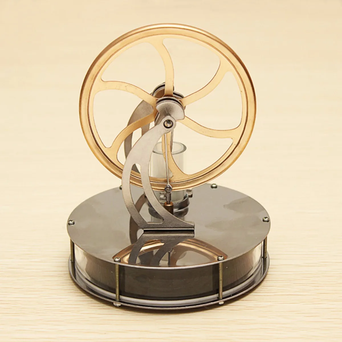 

Low Temperature Stirling Engine Motor Model Cool No Steam Children Kid School Educational Equipment Education Teaching Toy Gift