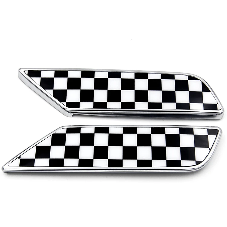 Mini Cooper F54 Side Lamp Cover Chequred Chrome